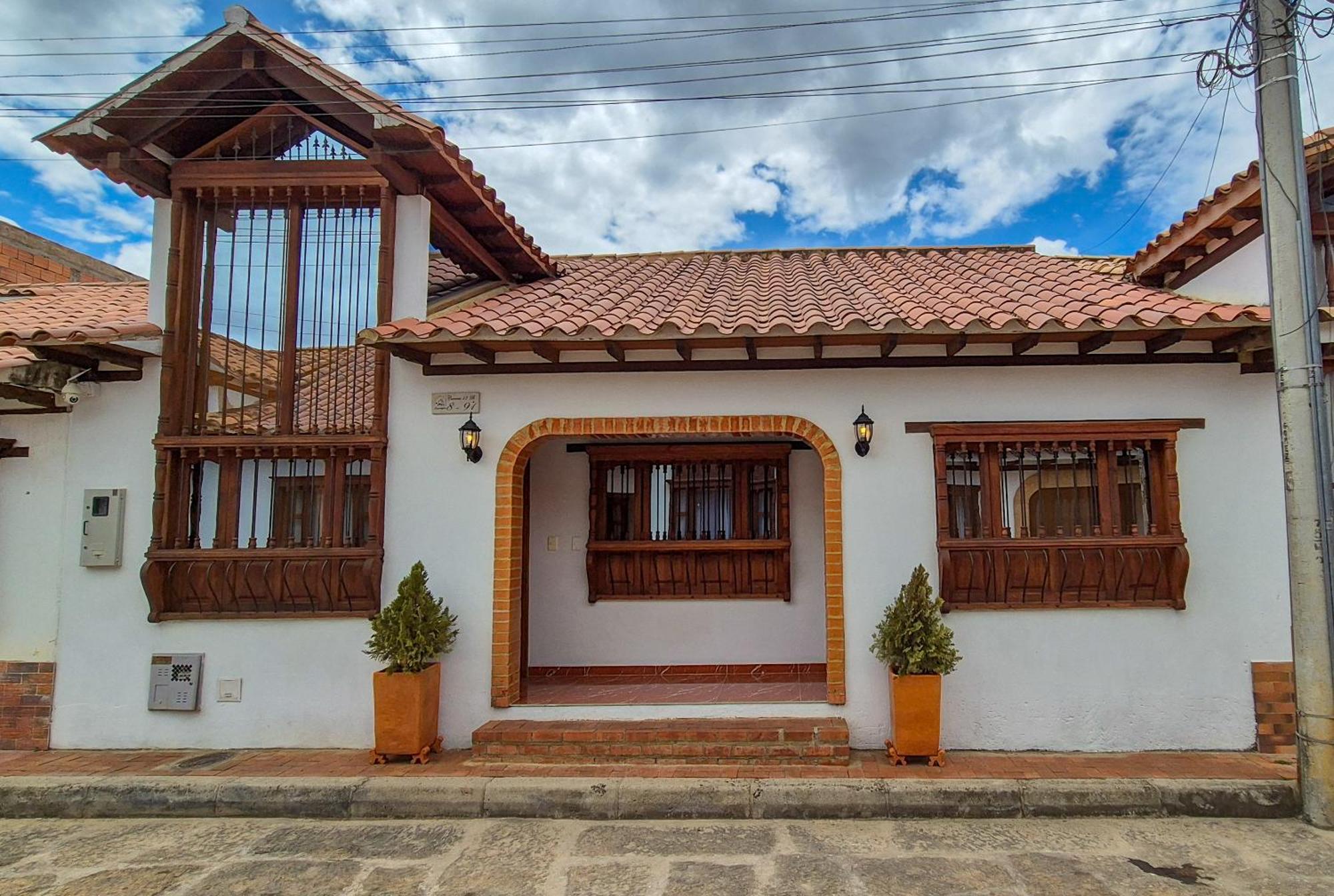 Apartahotel saquenzipá Villa de Leyva Esterno foto